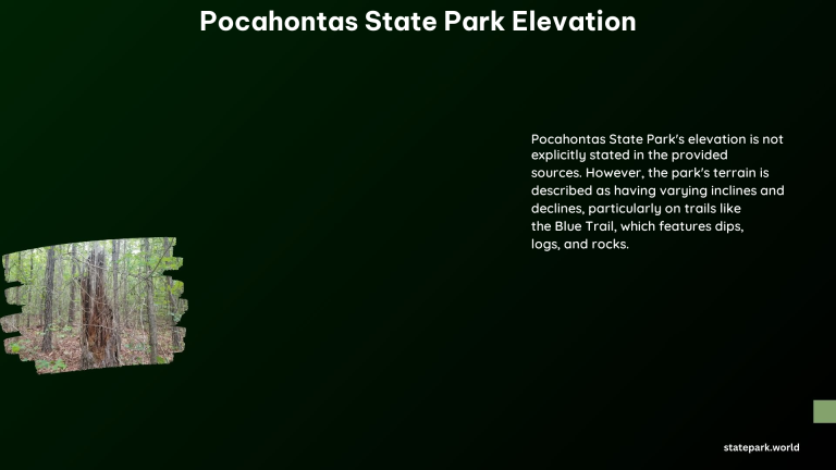 Pocahontas State Park Elevation