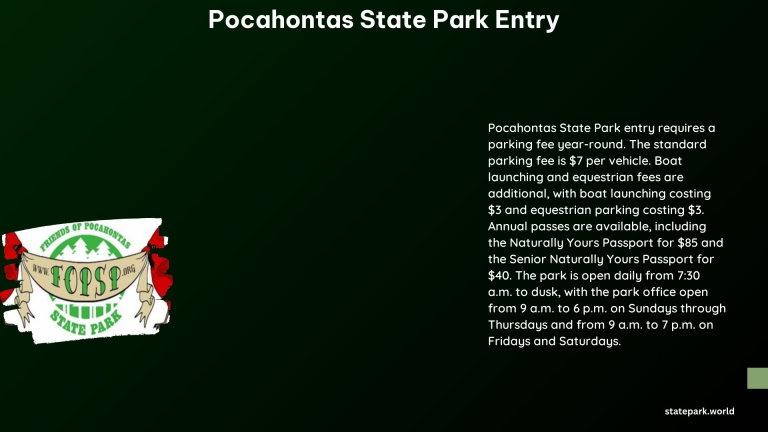 Pocahontas State Park Entry