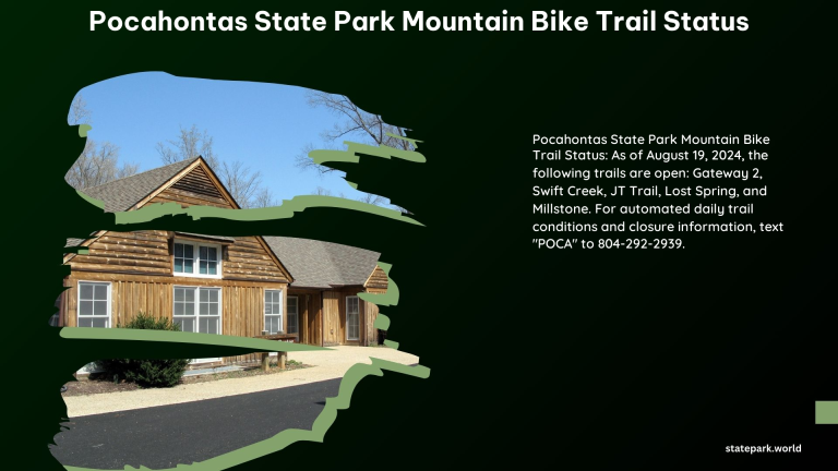 Pocahontas State Park Mountain Bike Trail Status