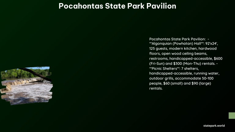 Pocahontas State Park Pavilion