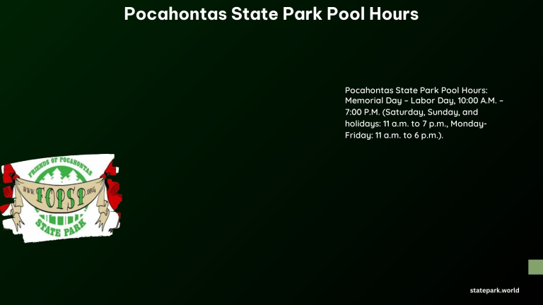 Pocahontas State Park Pool Hours