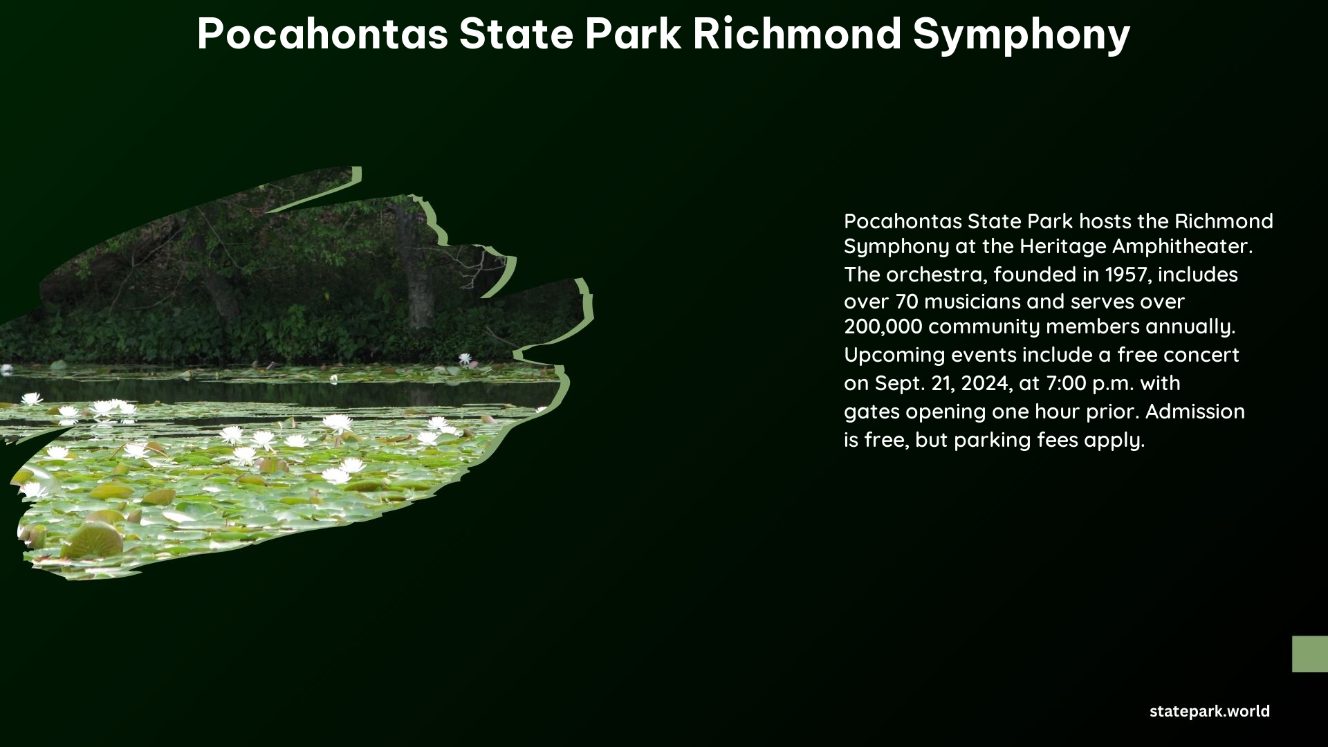 Pocahontas State Park Richmond Symphony