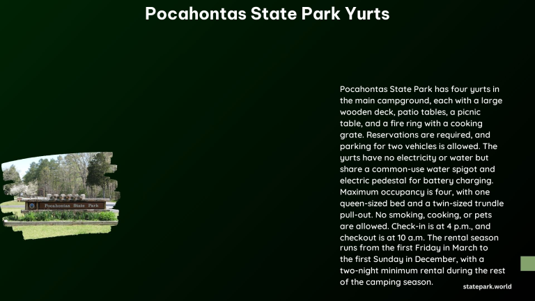 Pocahontas State Park Yurts