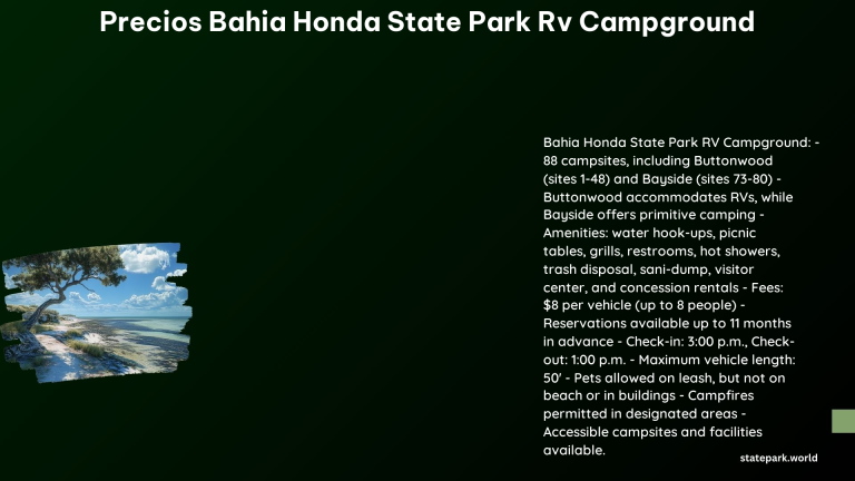 Precios Bahia Honda State Park RV Campground