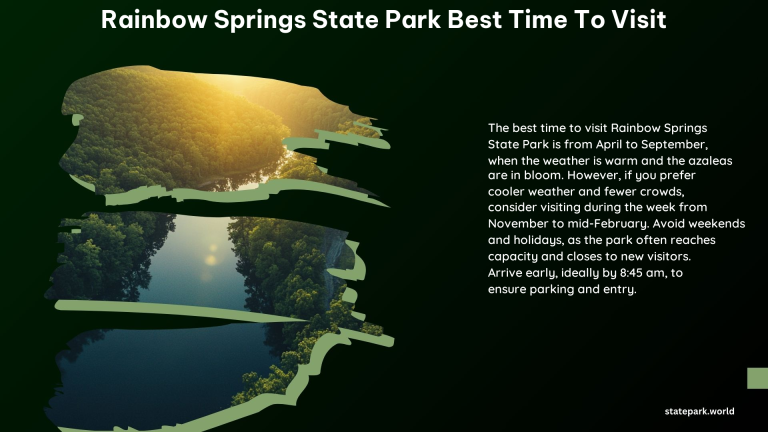 Rainbow Springs State Park Best Time to Visit