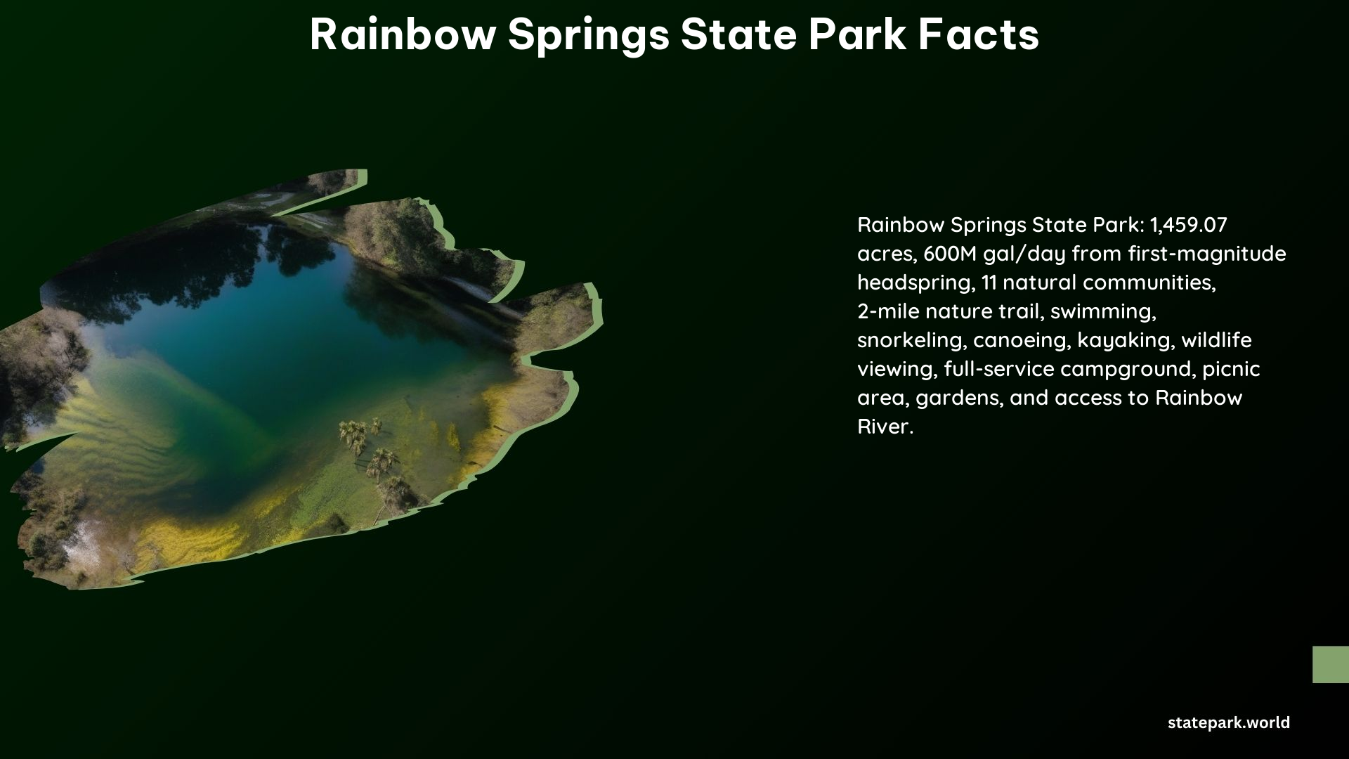 Rainbow Springs State Park Facts