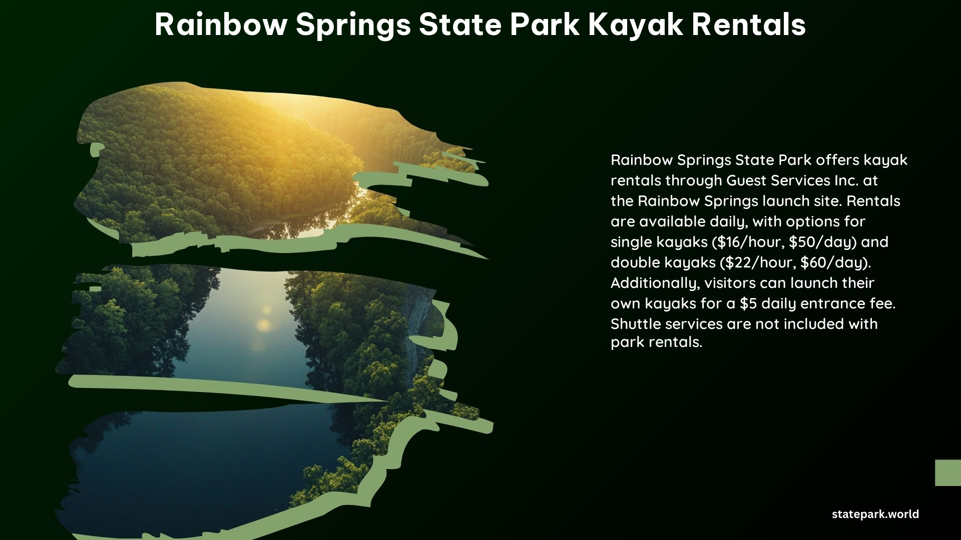 Rainbow Springs State Park Kayak Rentals