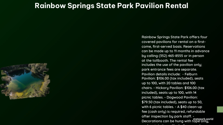 Rainbow Springs State Park Pavilion Rental