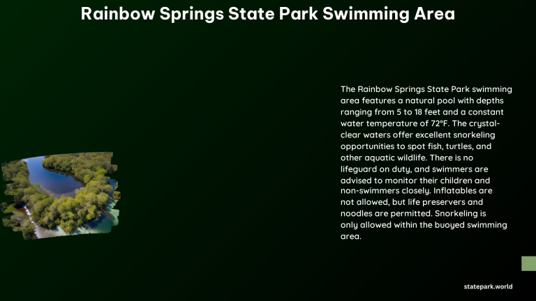 Rainbow Springs State Park Swimming Area