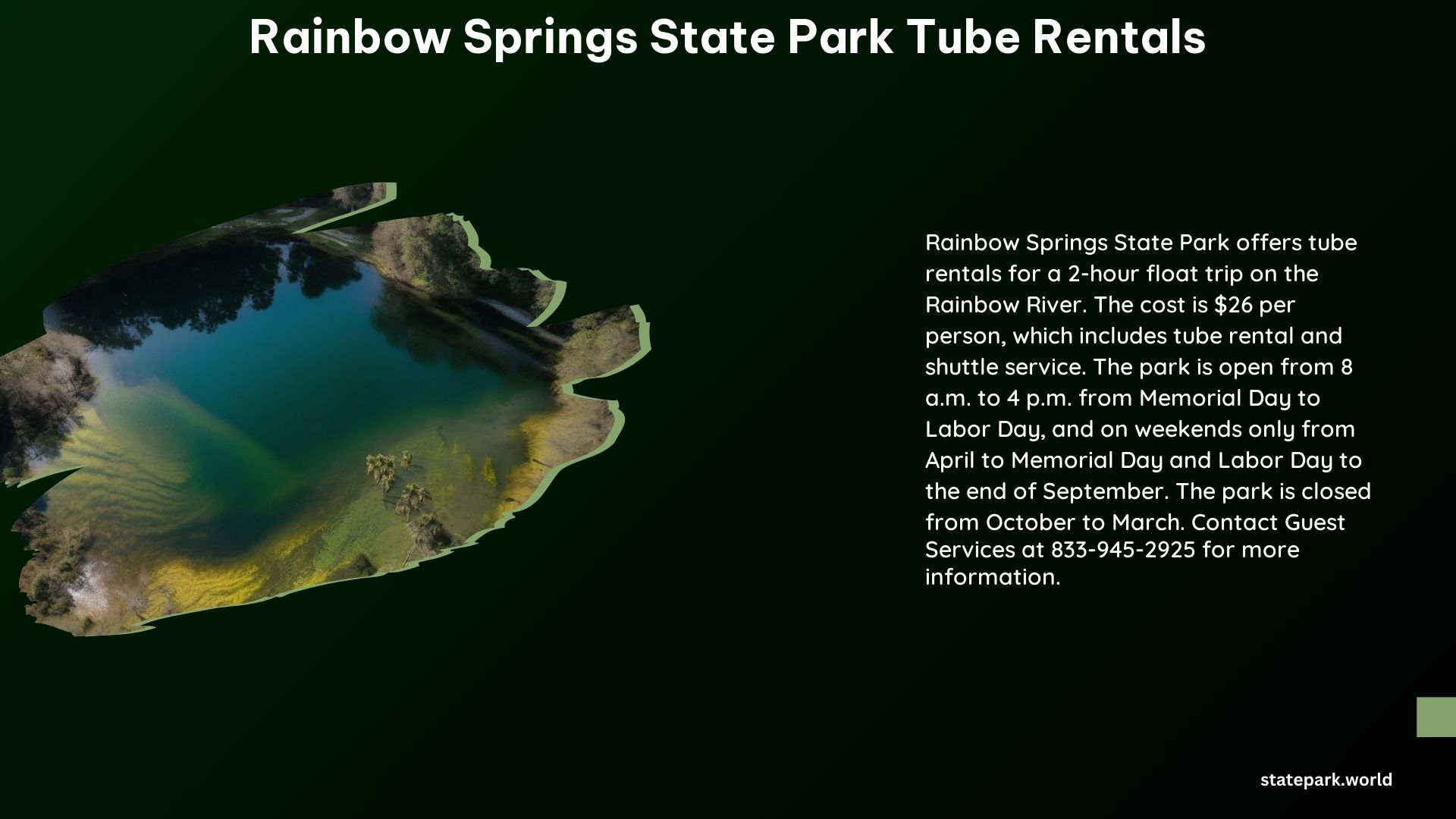 Rainbow Springs State Park Tube Rentals