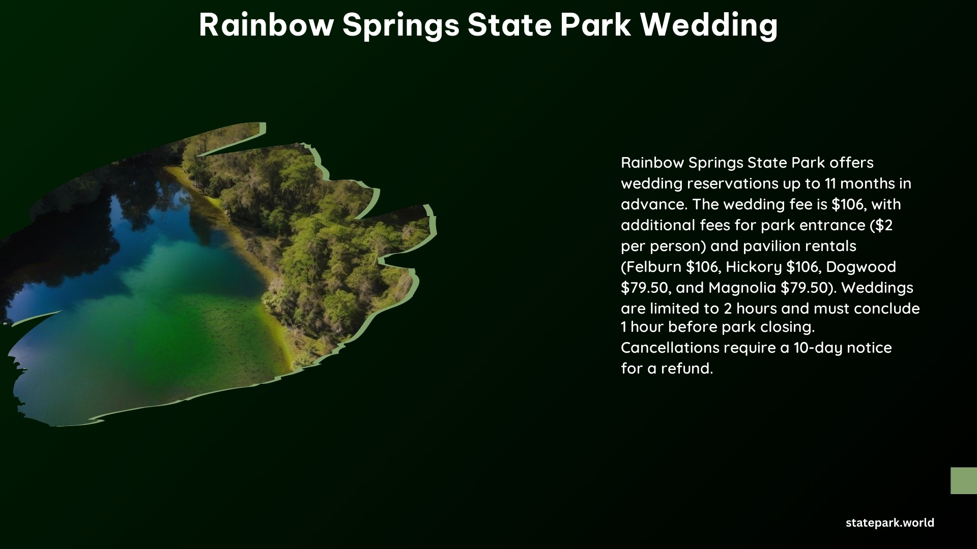 Rainbow Springs State Park Wedding