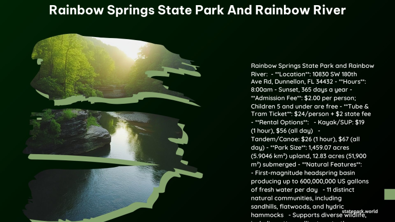 Rainbow Springs State Park and Rainbow River