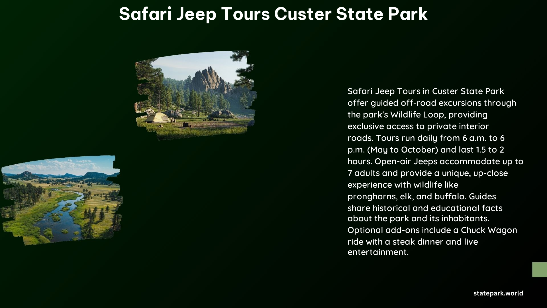 Safari Jeep Tours Custer State Park