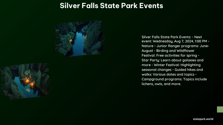 Silver Falls State Park Events