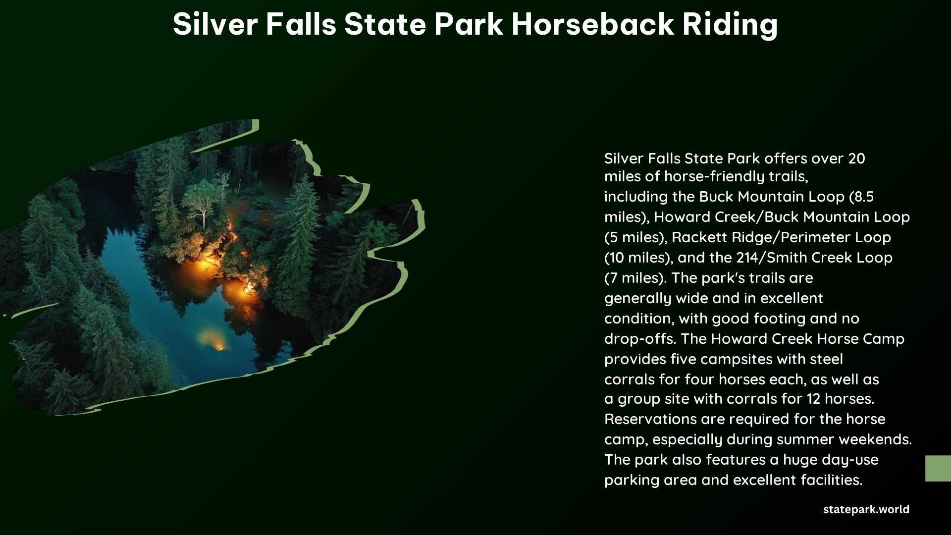 Silver Falls State Park Horseback Riding