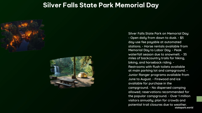 Silver Falls State Park Memorial Day