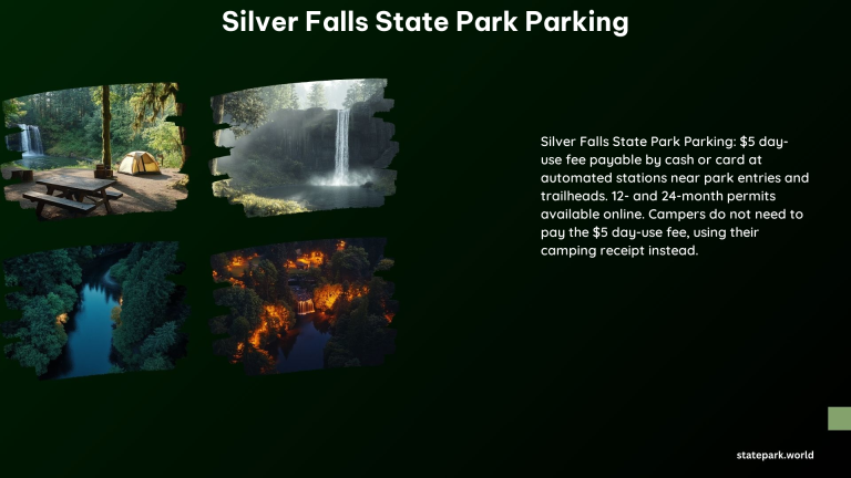 Silver Falls State Park Parking