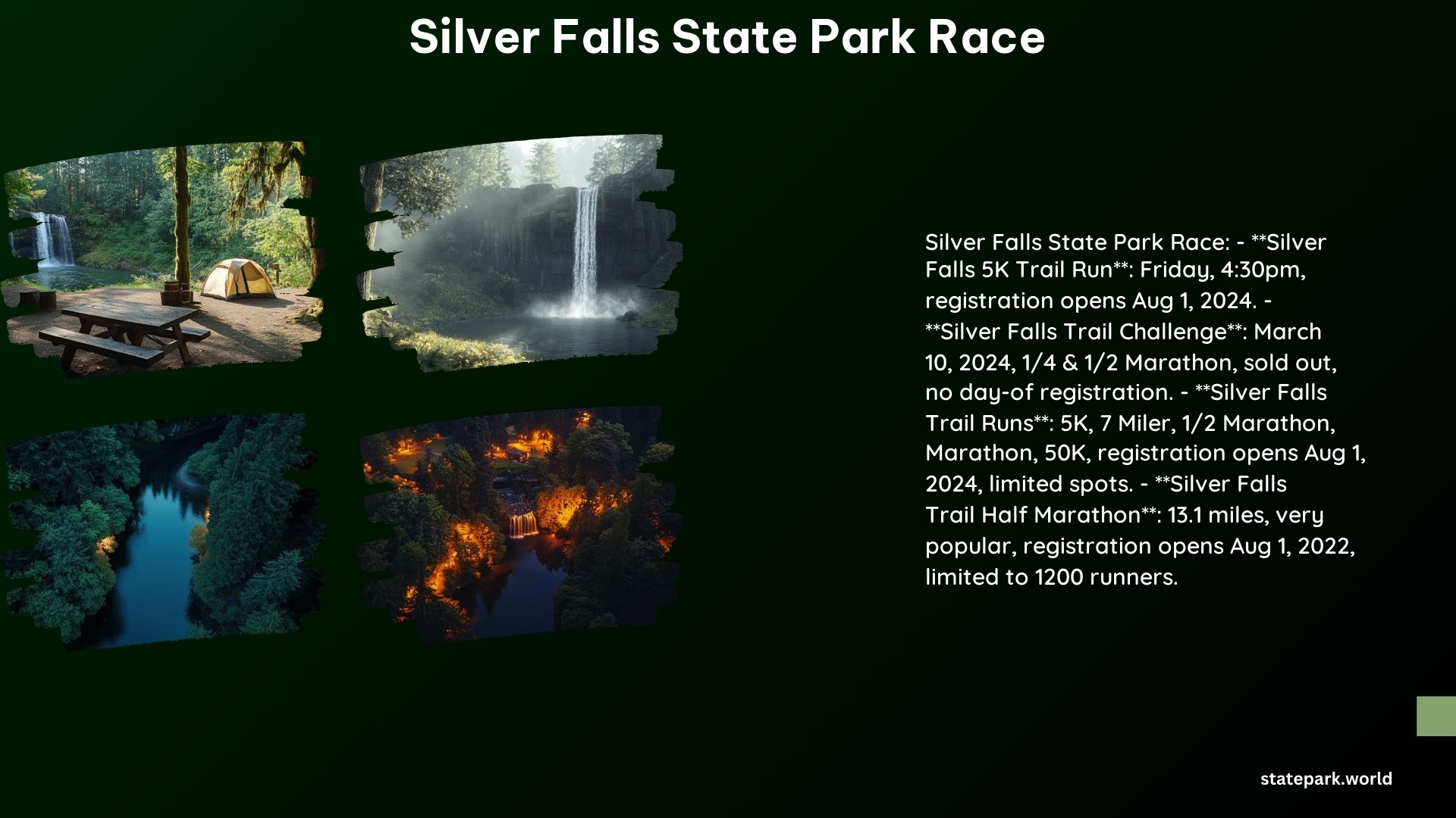 Silver Falls State Park Race