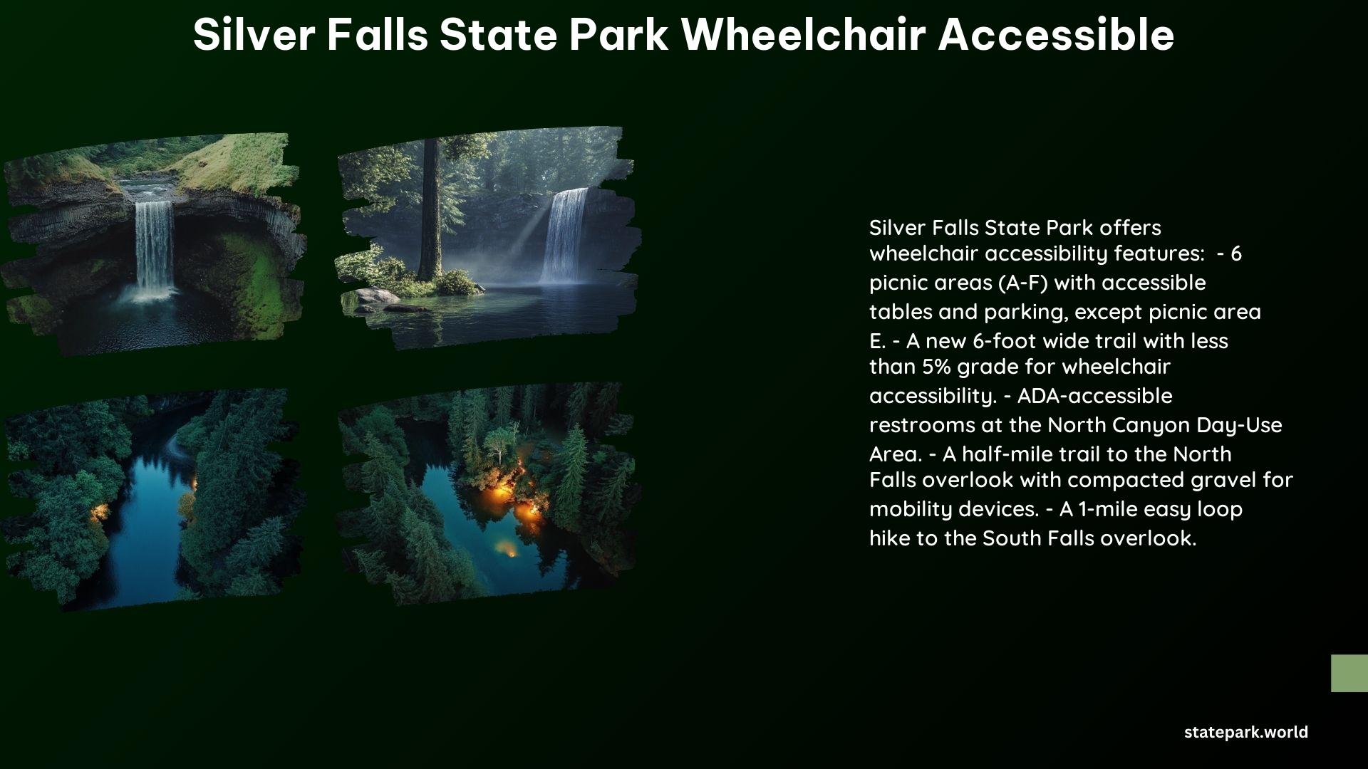 Silver Falls State Park Wheelchair Accessible