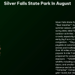 Silver Falls State Park in August 1