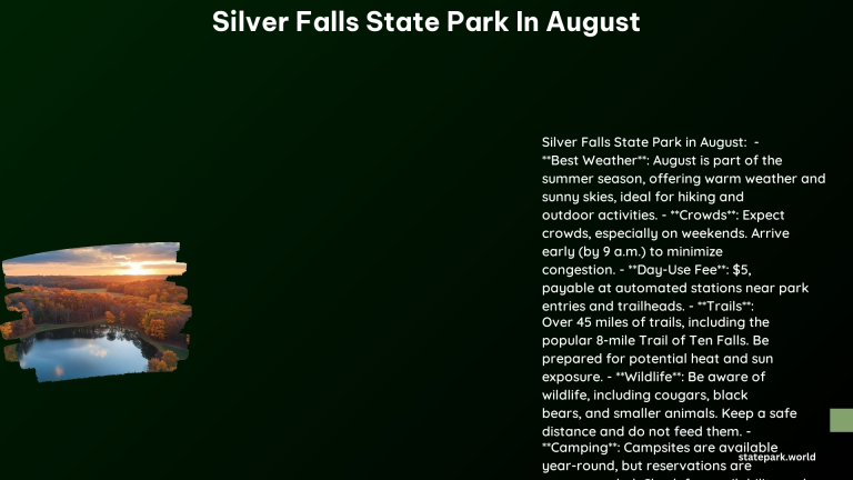 Silver Falls State Park in August 1