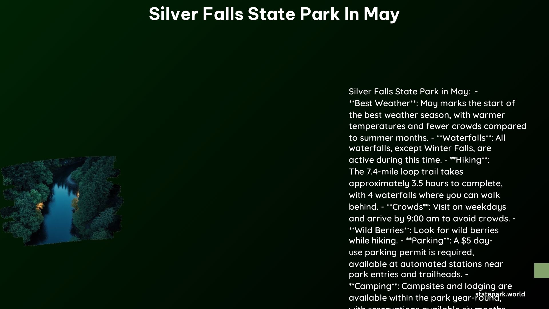 Silver Falls State Park in May