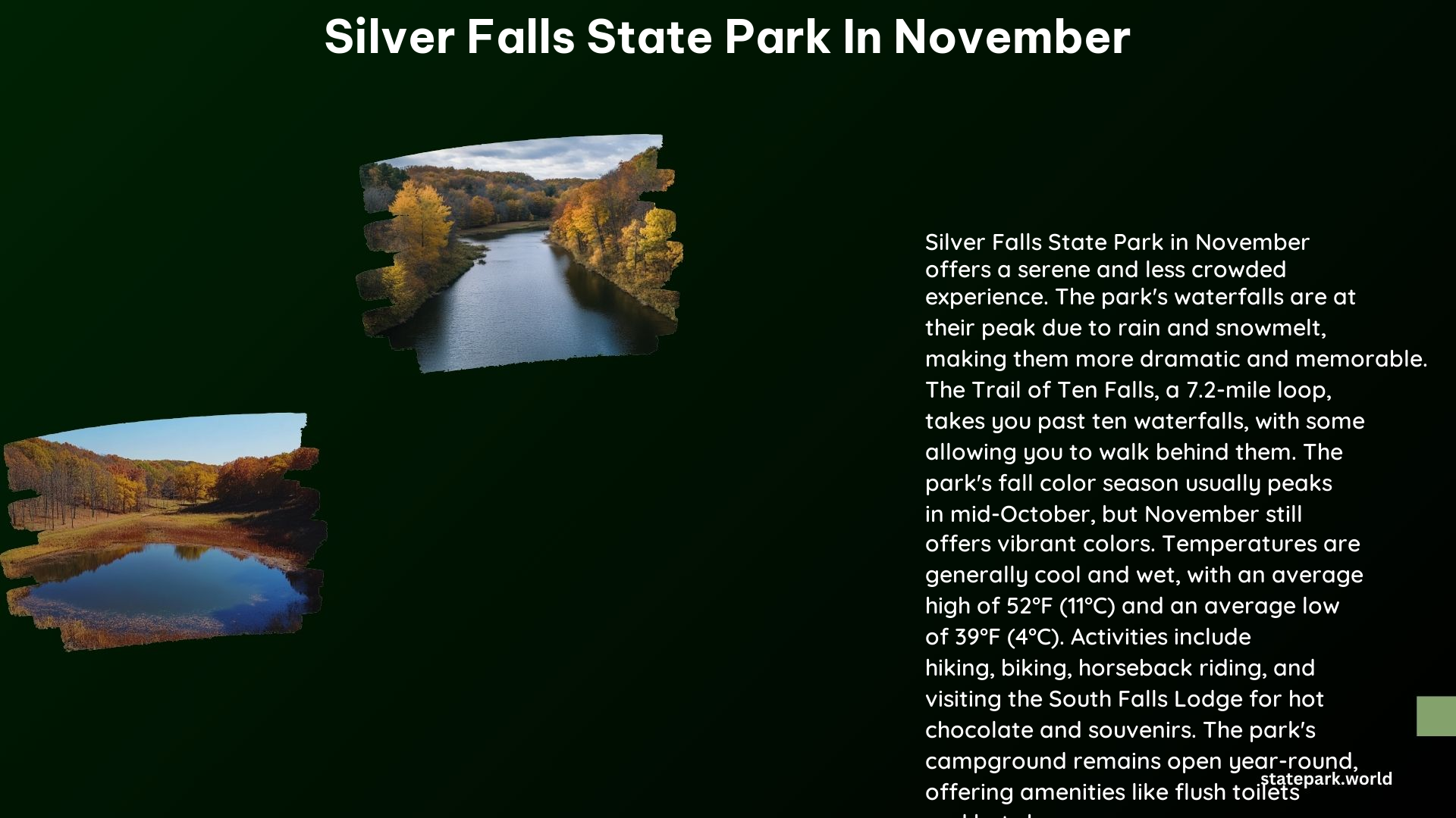 Silver Falls State Park in November