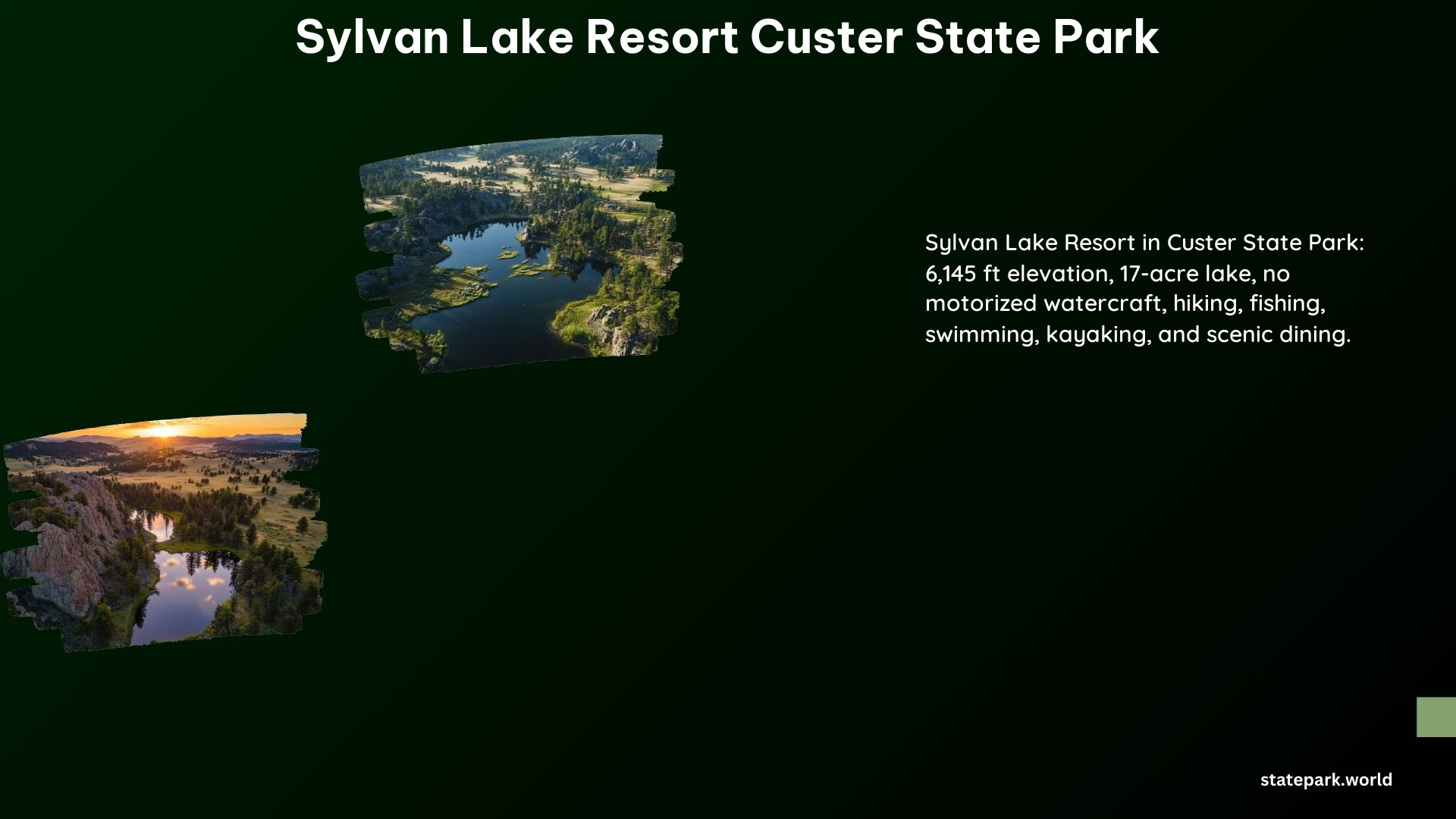 Sylvan Lake Resort Custer State Park