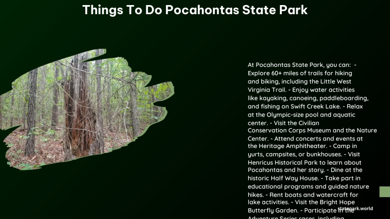 Things to Do Pocahontas State Park