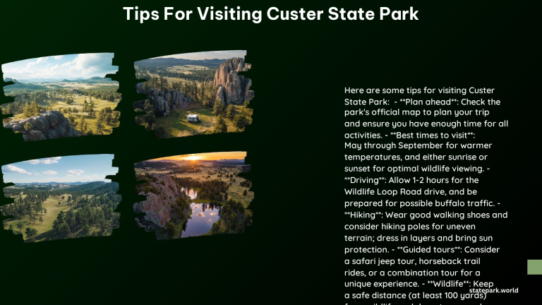 Tips for Visiting Custer State Park