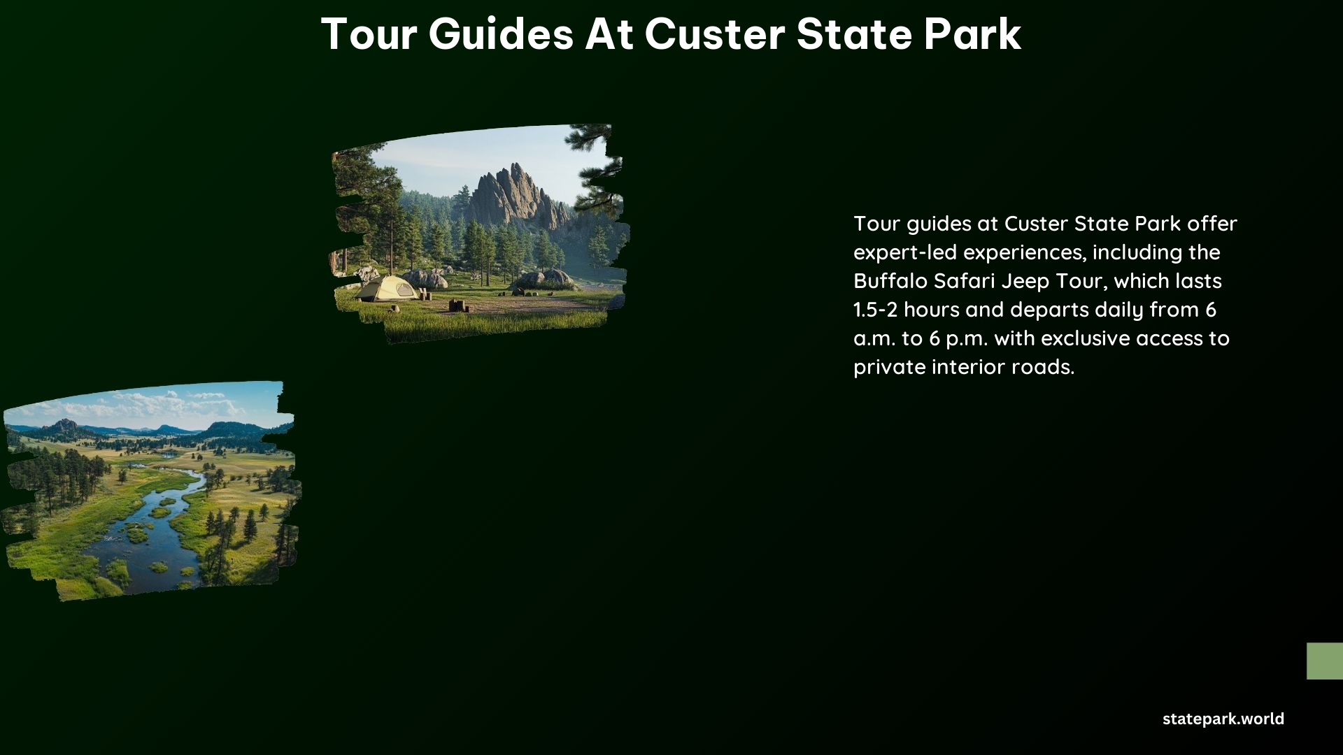 Tour Guides at Custer State Park