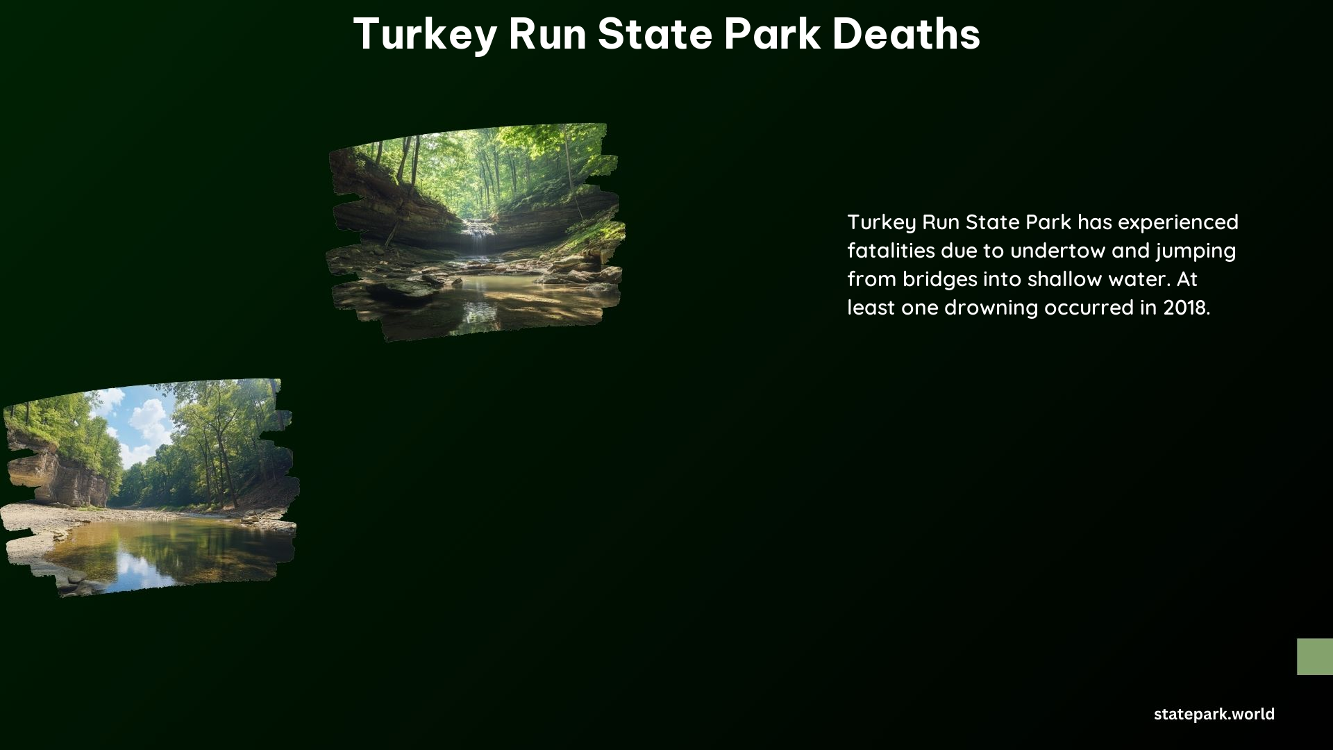 Turkey Run State Park Deaths