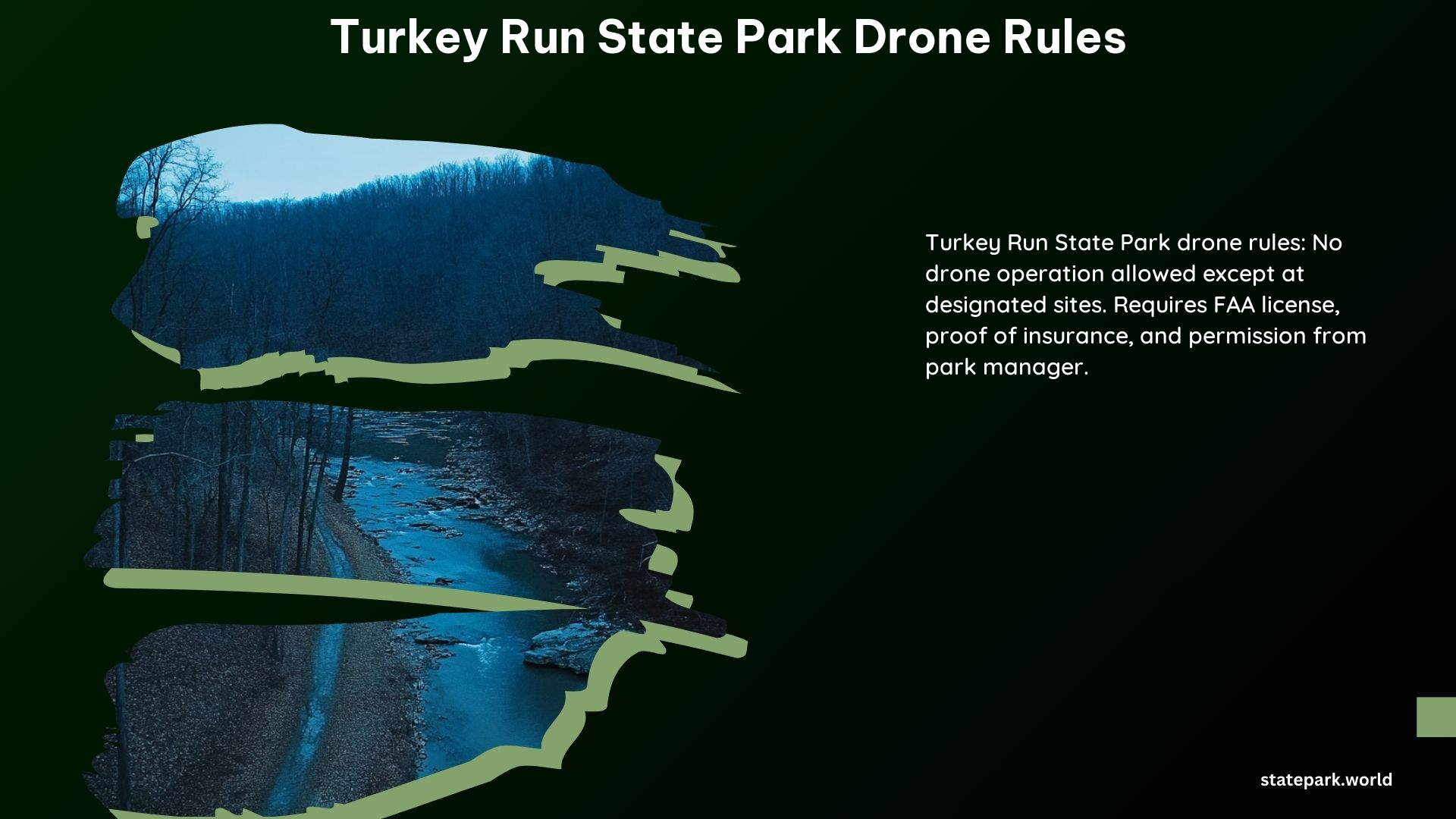 Turkey Run State Park Drone Rules