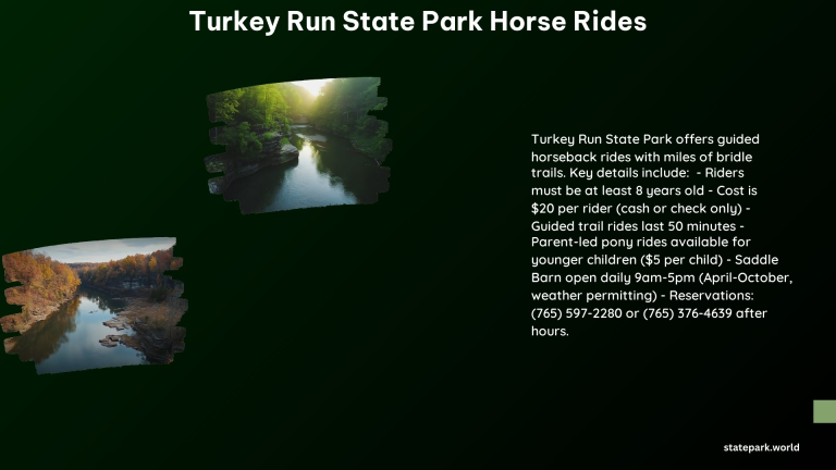 Turkey Run State Park Horse Rides