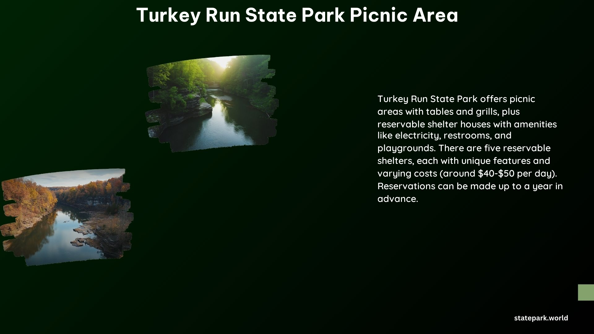 Turkey Run State Park Picnic Area