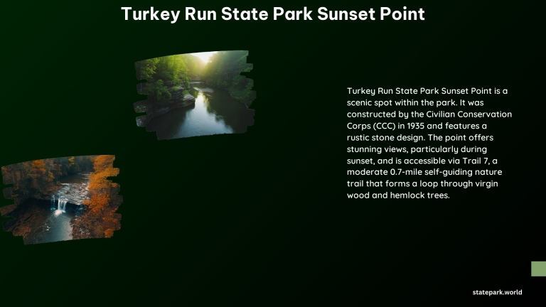 Turkey Run State Park Sunset Point