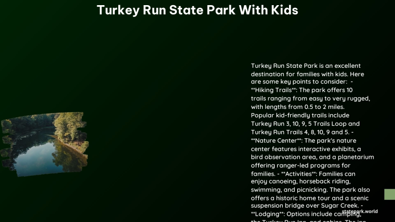 Turkey Run State Park With Kids