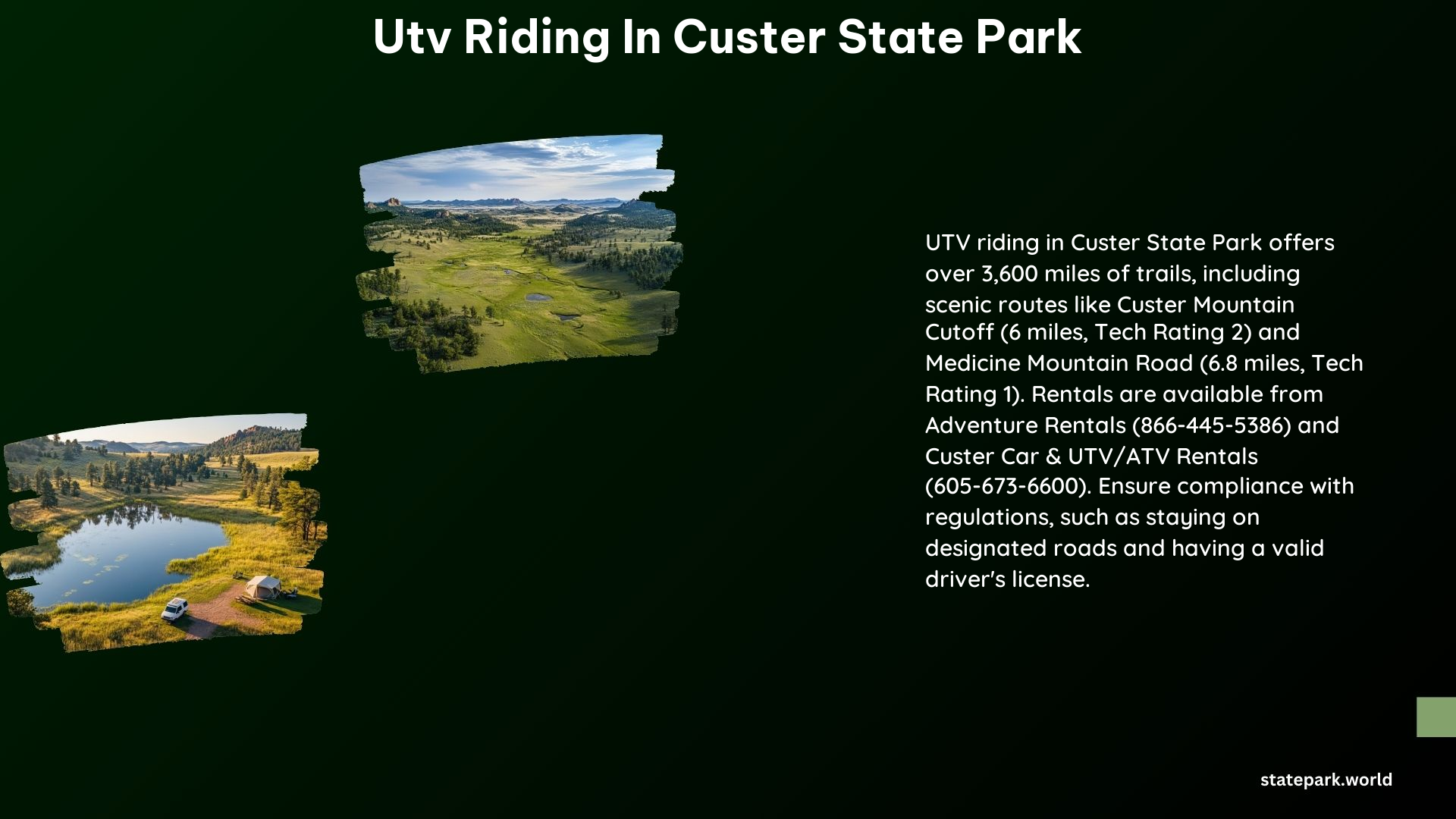 Utv Riding in Custer State Park