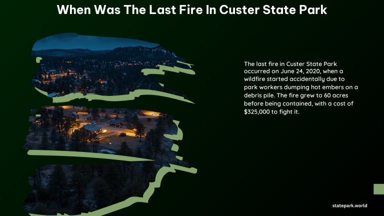 When Was the Last Fire in Custer State Park