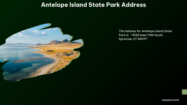 Antelope Island State Park Address