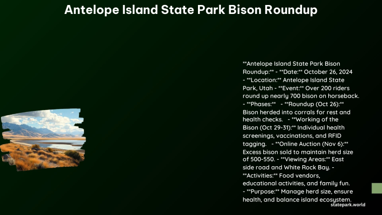 Antelope Island State Park Bison Roundup