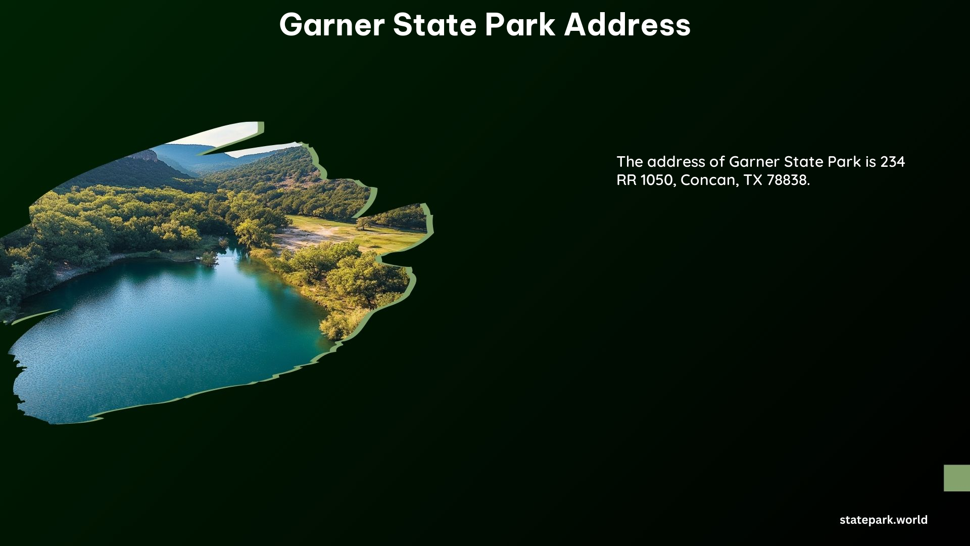 Garner State Park Address 2