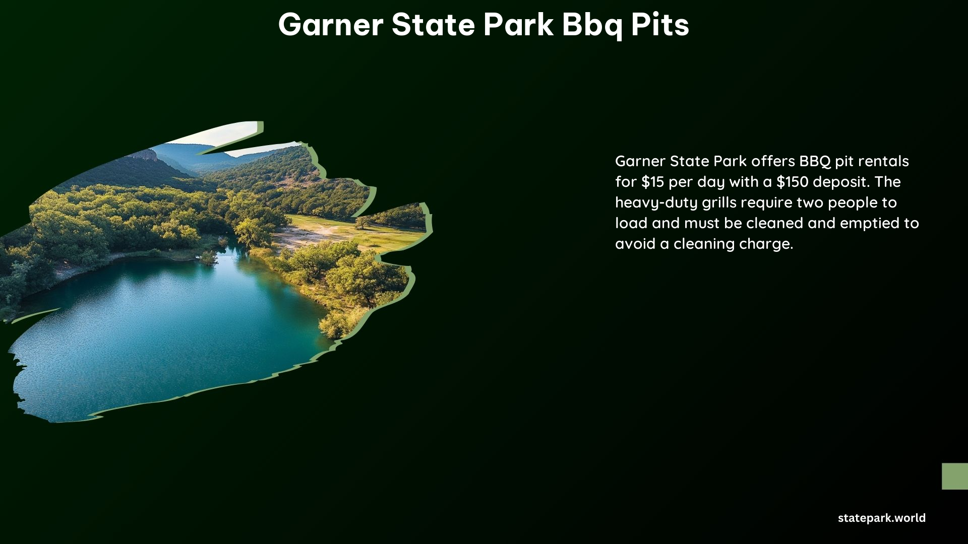 Garner State Park BBQ Pits