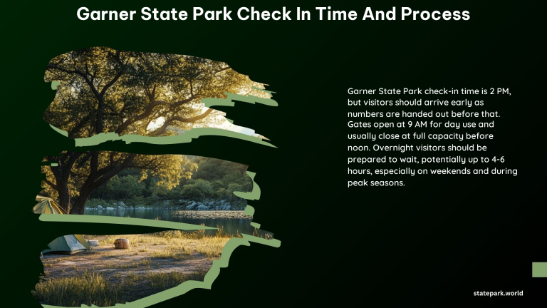 Garner State Park Check in Time and Process