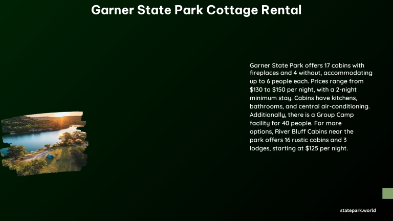 Garner State Park Cottage Rental