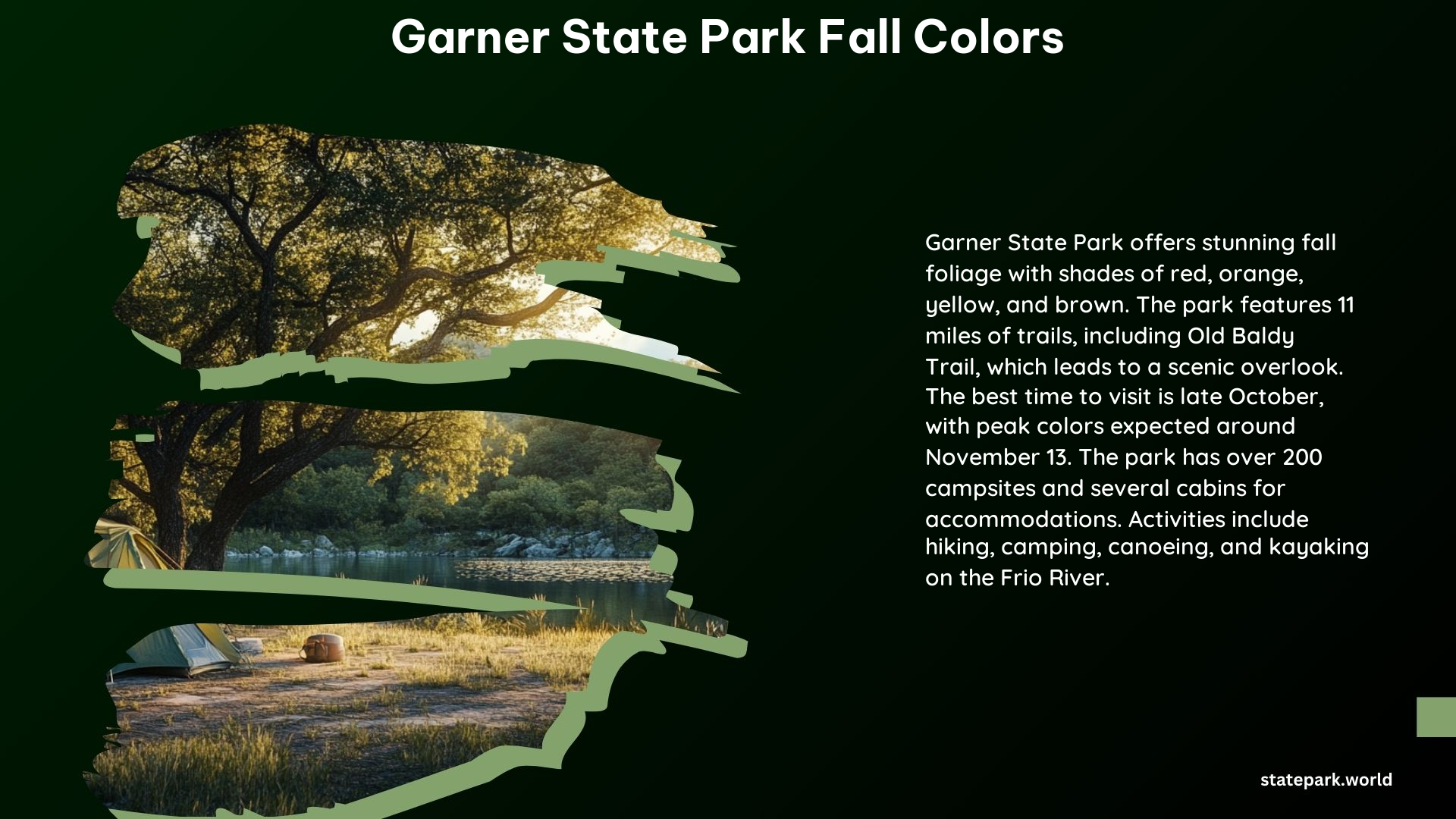 Garner State Park Fall Colors