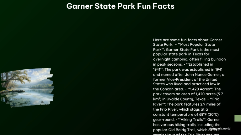 Garner State Park Fun Facts