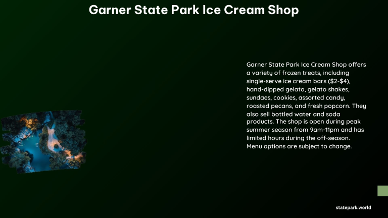 Garner State Park Ice Cream Shop