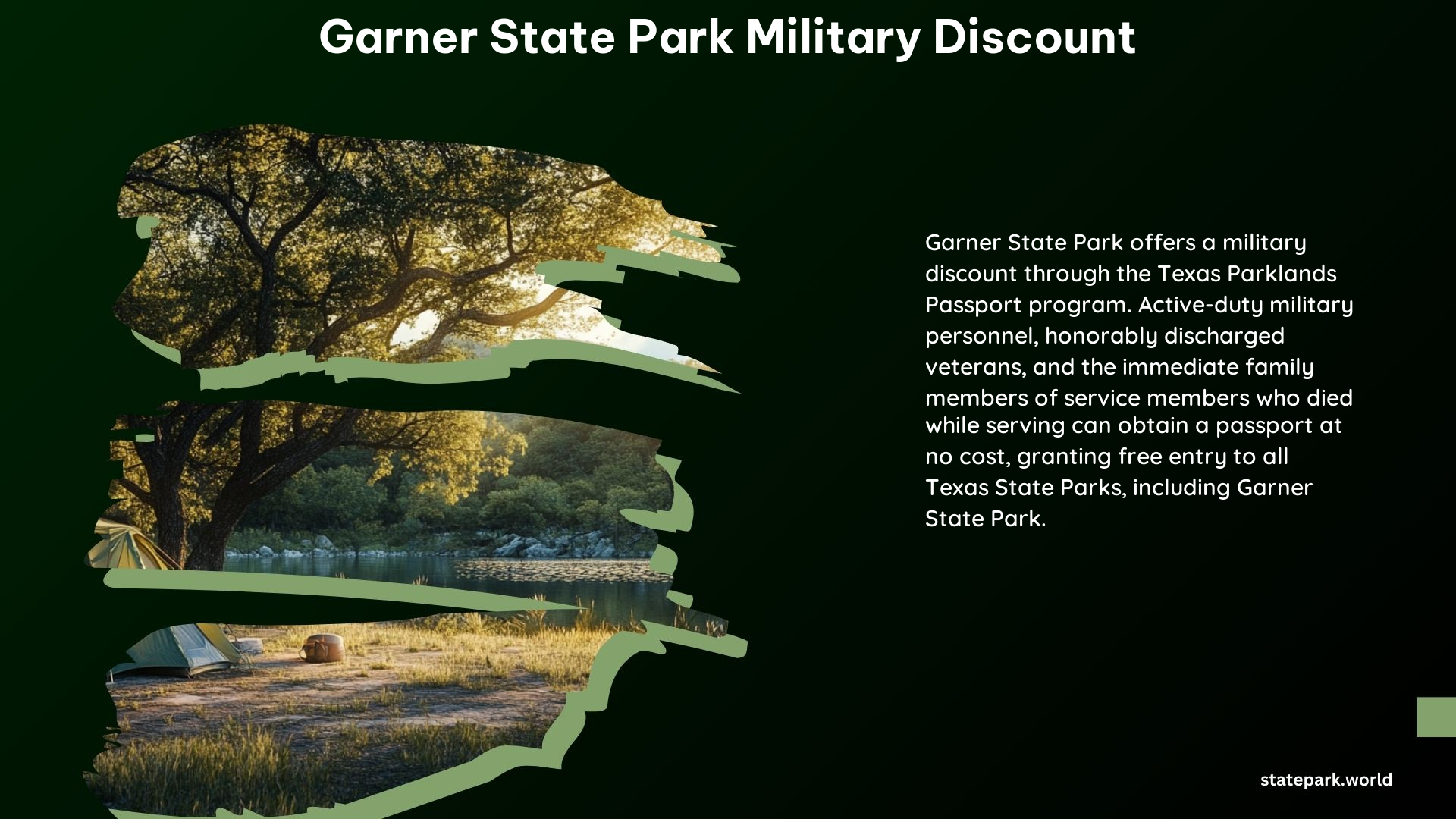 Garner State Park Military Discount