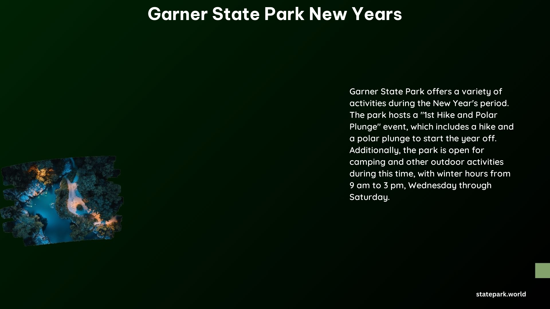 Garner State Park New Years